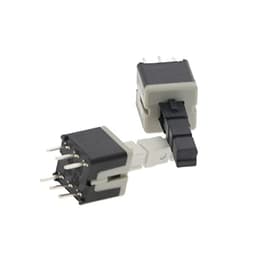 10pcs 8.5 * 8.5 Mm 6 Pin Mini Self-Locking/Momentary Push Button Switch DIP DPDT Multimeter Switch (Color : Self-Locking)(Self-momentary)