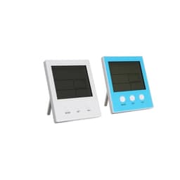 Digital Temperature Humidity Meter with Time and Date Display, Blue