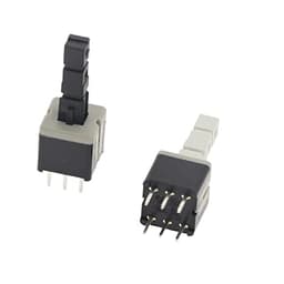 10pcs 8.5 * 8.5 Mm 6 Pin Mini Self-Locking/Momentary Push Button Switch DIP DPDT Multimeter Switch (Color : Self-Locking)(Self-momentary)