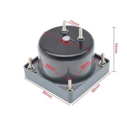 63L7-Hz Pointer Type AC220V 380V Analog Panel Frequency Meter Tester Gauge Indicator 45-55Hz Marine 80x80mm 1Pcs(380V)