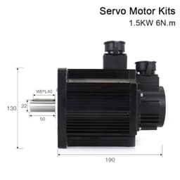1.5KW Servo Motor Driver Kits 6N.m 220V 6A 2500rpm AC Servo Motor Driver