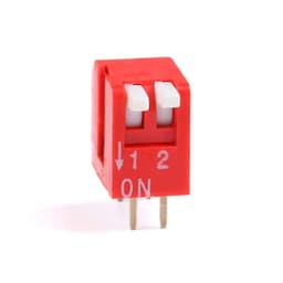 10Pcs/lot Slide Type Lateral Switch 2 3 4 5 6 8 Bit .54mm Position Way DIP Red Pitch Toggle Snap(Black)