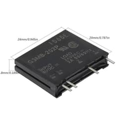 Solid State Relay G3MB-202P DC-AC PCB SSR in 5VDC,Out 240V AC 2A 10Pcs(12V)