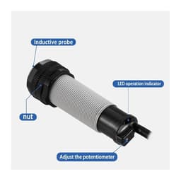 M18 Proximity Switch Sensor Capacitive Sensor DC 3 Wire 12-24VDC/AC 100-240VAC Three Wire Output NPN PNP NO NC(AC NC)
