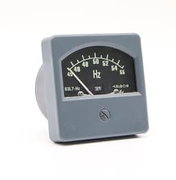 63L7-Hz Pointer Type AC220V 380V Analog Panel Frequency Meter Tester Gauge Indicator 45-55Hz Marine 80x80mm 1Pcs(380V)