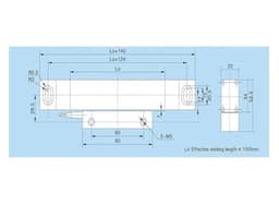 Milling Machine Linear Optical Encoder Optical Ruler Linear Displacement Sensor Range 50-1000mm(50mm-5um-5v-ttl)