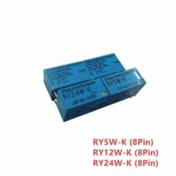 2Pcs RY5W-K 5VDC RY12W-K 12VDC RY24W-K 24VDC DIP-8 8Pin 1A Signal Relay(RY5W-K 5VDC)