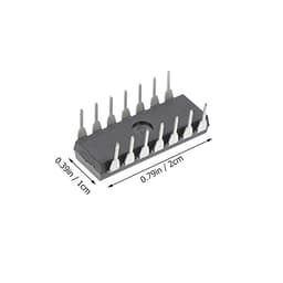 Quad Bilateral Ic Chip Dip-14 20pcs Black for Analog Switching