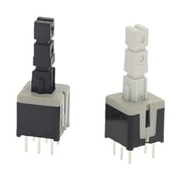 10pcs 8.5 * 8.5 Mm 6 Pin Mini Self-Locking/Momentary Push Button Switch DIP DPDT Multimeter Switch (Color : Self-Locking)(Self-momentary)
