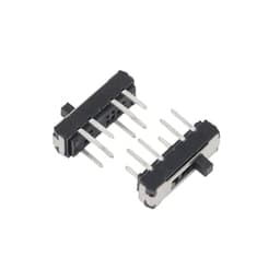 10Pcs MINI Miniature DIP Slide Switch Plug-in 8PIN 2P3T 3 Position DPTT Toggle Handle High 2mm