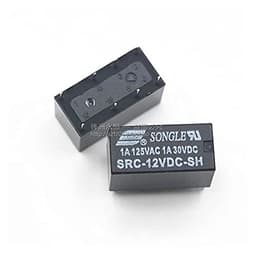 2pcs Src-05 12 24vdc-sh 5V 12V 24V Signal Relay, Two Opening and Closing, 1A 8-pin(5vdc)