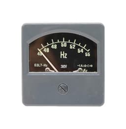 63L7-Hz Pointer Type AC220V 380V Analog Panel Frequency Meter Tester Gauge Indicator 45-55Hz Marine 80x80mm 1Pcs(380V)