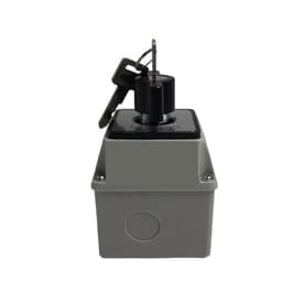 LW26-20MS Key Cam Switch 3 Position ON OFF ON Rotary 20A Protective Box