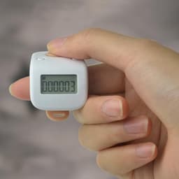 Electronic Silent Finger Counter with Ring, Rechargeable Digital