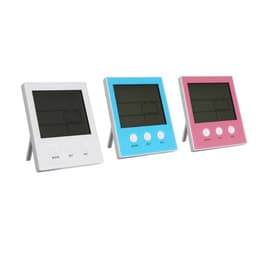 Digital Temperature Humidity Meter with Time and Date Display, Blue