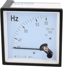 SQ-96 Pointer Type AC Frequency Meter 380V 220V 100V 45-55Hz Measurement Panel 96mm X 1Pcs(110V)