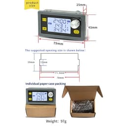 Boost Converter 5.0~30V to 0.6~30V Adjustable Regulated Laboratory Power Supply CC CV 0~4.0A 6V 12V 24V Power Module
