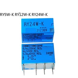 5Pcs RY5W-K RY-5W-K 5VDC RY12W-K RY-12W-K 12VDC RY24W-K RY-24W-K 24VDC DIP-8 1A 5V 12V 24V Signal Relay(OneColor)