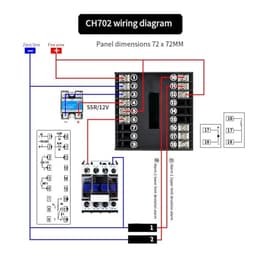 Intelligent Thermostat 2 Output 2 Alarm PID Self-Tuning Contro