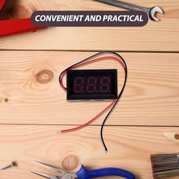 Mini Dc Digital Voltmeter 2pcs Red LED Display 3.5v-30v for Testing