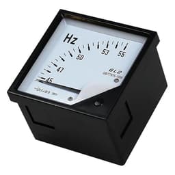6L2-Hz AC Frequency Meter 45-55Hz 100V 220V 380V Voltmeter Square Pointer Voltage 80 * 80mm 1Pcs(380V)