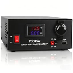 DC Bench Power Supply 30A 13.8V, 220V AC Input Regulated Power Supply for Radio, USB+Anderson+Cigarette Lighter Socket, Home Lab Benchtop AC-to-DC