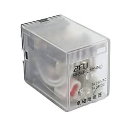 MY4NJ Plug-in Relay 12v 24v 36v 48v 110v 220v DC/AC 5A Silver Contact 14pins 4PDT rele Socket(DC 12V)