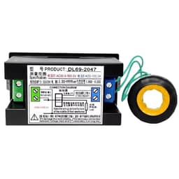 1PC DL69-2047 LED Multifunctional Digital Power Meter Intelligent Meter AC Voltmeter Ammeter Power Factor Detector Accurate(AC80-300V 0-100A)
