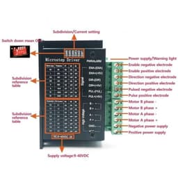 3pcs Stepper Motor Driver Controller 4a 40v Dc 32 Segments CNC