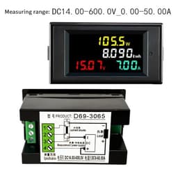 4 in1 DC Voltage Current Power Energy Voltmeter Ammeter Multi-Function(DC7-20V 0-20A)