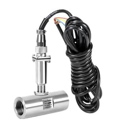 Fluid Flow Meter Turbine Flowmeter Sensor Inner Thread Connection 304 Stainless Steel Pulse Output(DN15 Pulse)