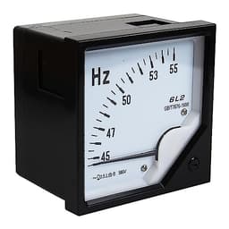 6L2-Hz AC Frequency Meter 45-55Hz 100V 220V 380V Voltmeter Square Pointer Voltage 80 * 80mm 1Pcs(380V)