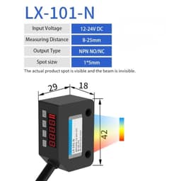 1PCS Color Sensor 12-24V DC NPN PNP