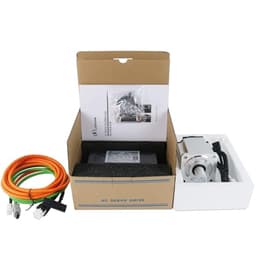 220V 3000RPM IP65 AC Servo Motor Drivers Kit A5 200W 400W 600W 750W 1000W AC Servo Motor with Driver for Machine(200W 17Bit Increment)