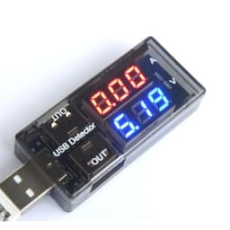 USB Voltage Current Multimeter Power Charger Tester with Timer