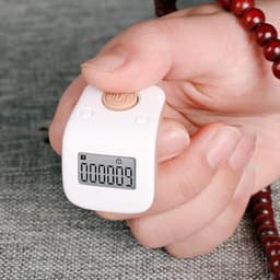 Digital Finger Tally Counter, Silicone Ring Button Rechargeable for Sports