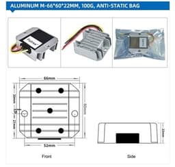 DC 24V to 24 Volt 3A 5A 10A 15A 20A 25A 30A Boost Buck Power Converter Step Up Down Car Voltage Stabilizer Regulator(10-36V to 24V 2A)