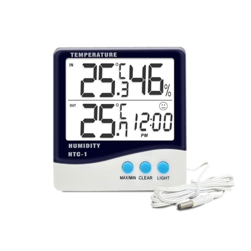 ABS Household Luminous Indoor Electronic Temperature Humidity Meter Backlight