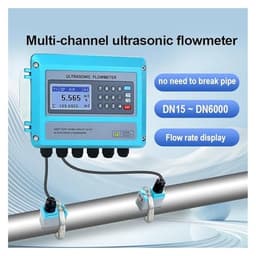 Flowmeter Wall-Mounted Liquid Flow Sensor RS485 4-20mA Signal Output