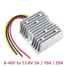 1pcs Boost Buck 12V 24V 8-40V to 13.8V DC Converter to 1A-55A Voltage Regulator Car Truck Boat Waterproof(10a)