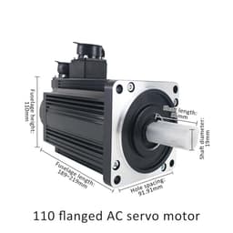 220V 5/6A 3000RPM IP65 4N.m/5N.m/6N.m 1.2KW1.5KW1.8KW AC Servo Motor Controller AC Servo Motor Drivers Kit