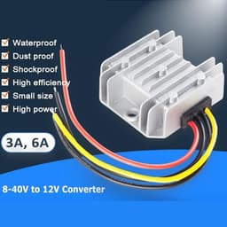 8-40V to 12V 3A 6A 10A 20A 25A 30A Power Converter Regulator 360W Boost Buck DC DC Car Power Voltage Stabilizer(8-40V to 12V 10A)