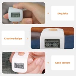 Electronic Silent Finger Counter with Ring, Rechargeable Digital