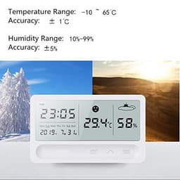 Multifunctional Digital LCD Touching Screen Weather Clock Temperature and Humidity Monitoring Meter
