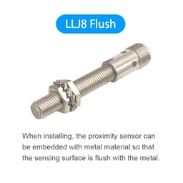 Inductive Proximity Sensor Cylindrical Metal Approach Switch LJ8A3 DC10-30V