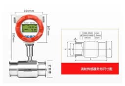 Stainless Steel Clamp On Chuck Type Quick Fit Liquid Flow Sensor