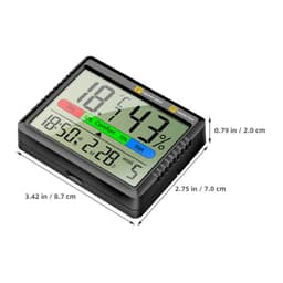 Digital Temperature Humidity Meter Alarm Clock with LCD Screen