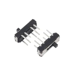 10Pcs MINI Miniature DIP Slide Switch Plug-in 8PIN 2P3T 3 Position DPTT Toggle Handle High 2mm