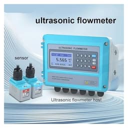 Flowmeter Wall-Mounted Liquid Flow Sensor RS485 4-20mA Signal Output