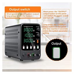 DC Power Supply Variable, DC Power Supply 30V 10A Lab Programmable Memory Function Adjustable Bench Power Source Voltage Regulator Switch 60V 5A